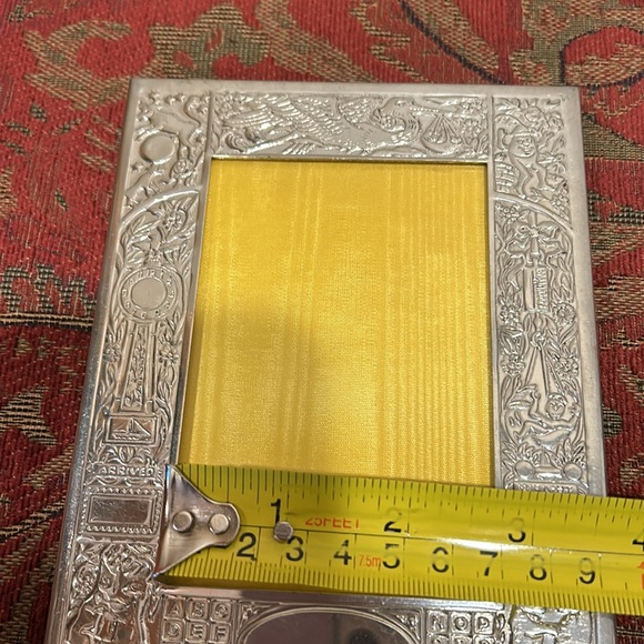 Vintage empire pewter birth record picture frame - Picture 12 of 12